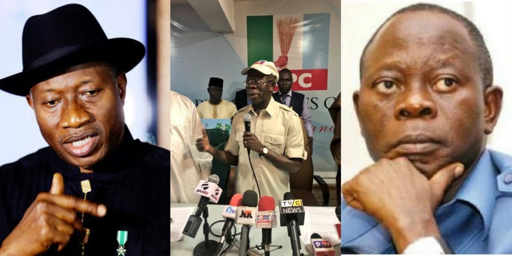 Why I Fought Goodluck Jonathan – Oshiomhole Reveals