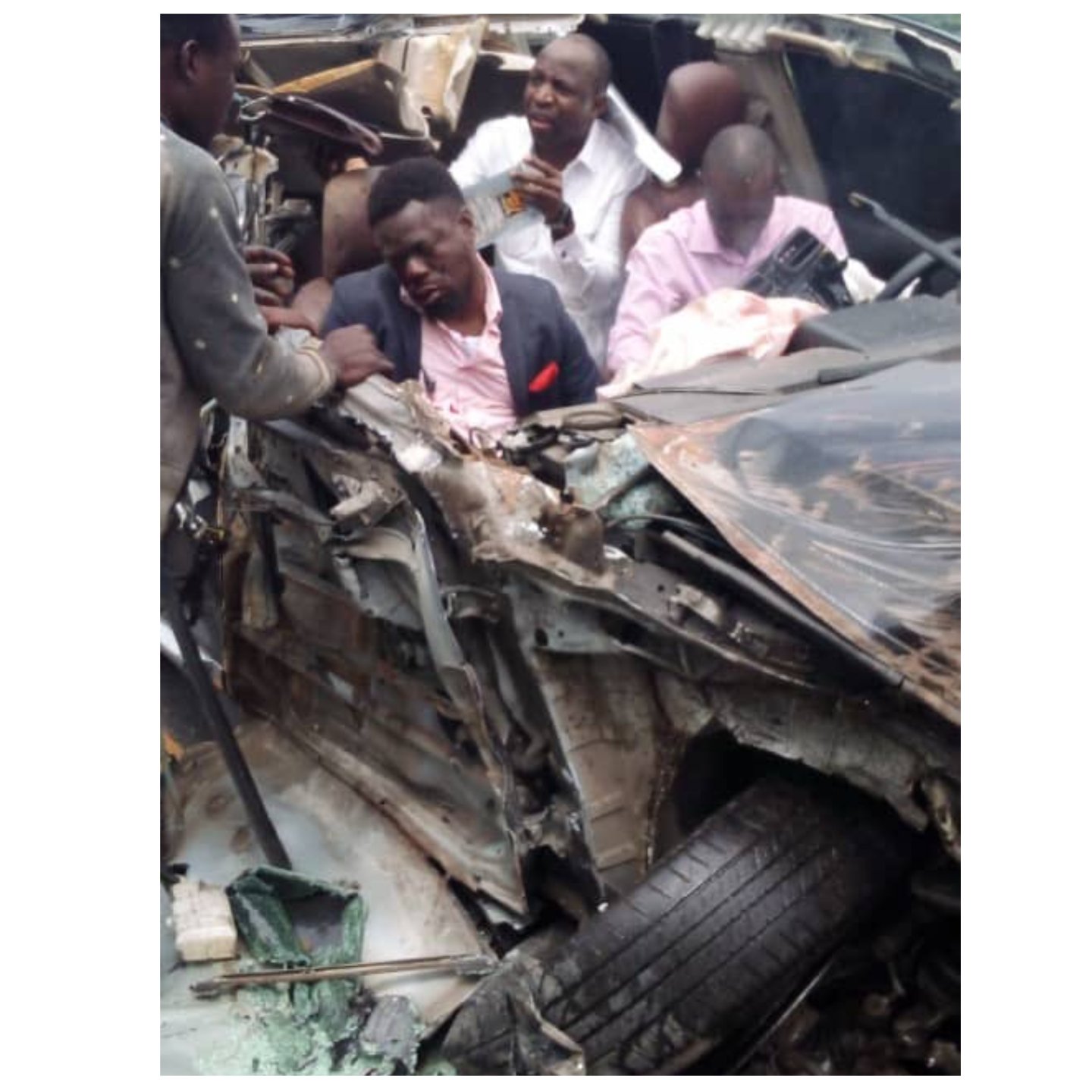 Gospel Singer, Dunsin Oyekan Involved In Auto Crash, Check What Happened After [PHOTO]