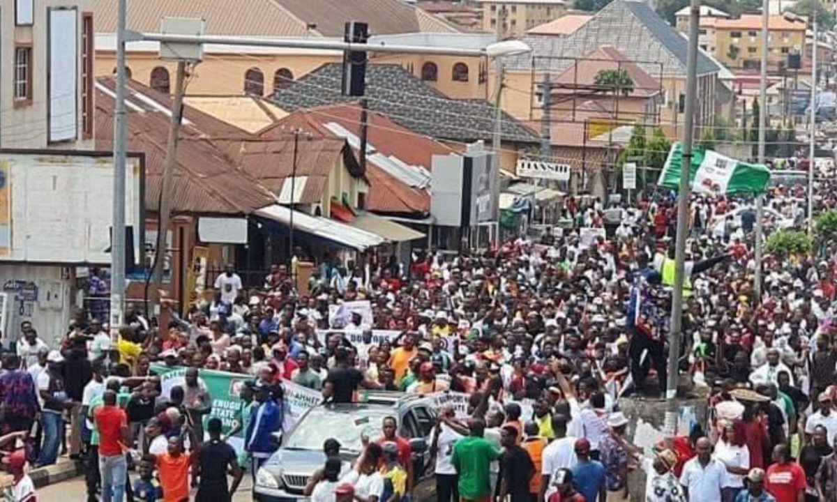 2023: Obidient Rally Shut Down Enugu (PHOTO, VIDEO)