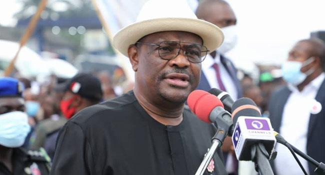 BREAKING: Wike Ignores PDP, Endorses APC Candidate For Governor Amid Party Crisis