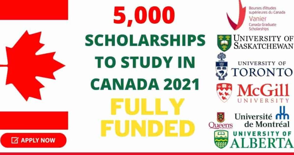 Massive 5,000 Fully Funded Scholarships In Canada 2023 (APPLY NOW)