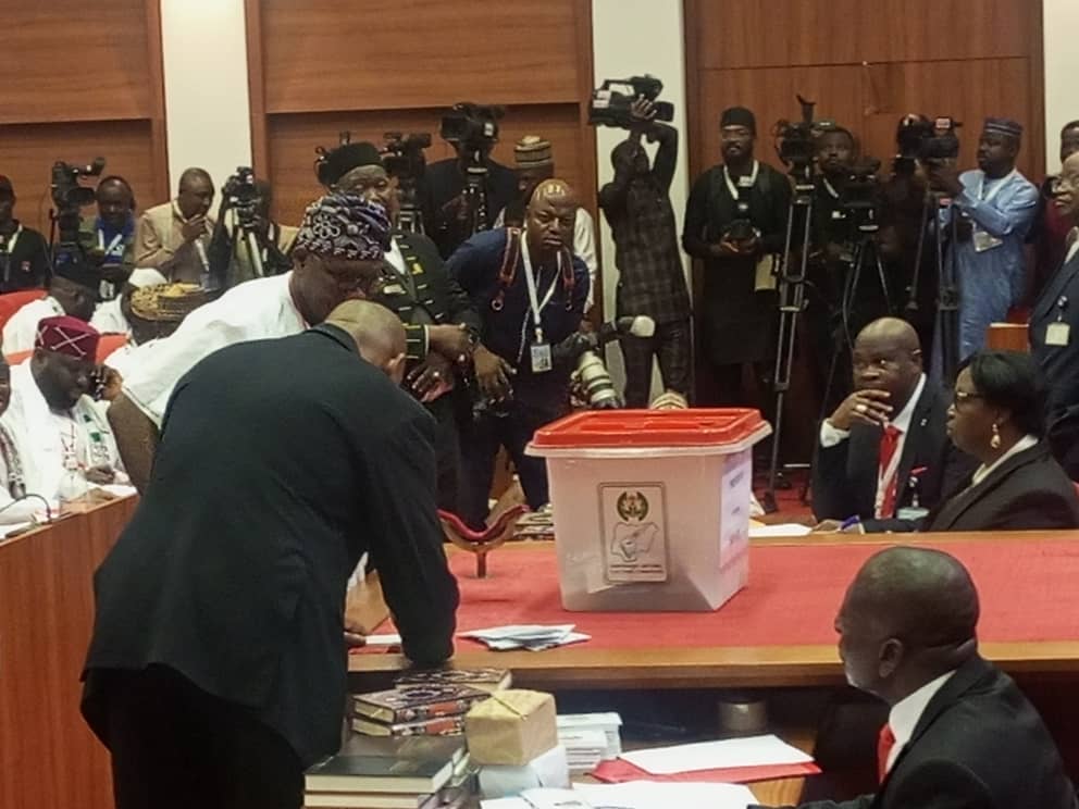 Senate President: Documents Reveal Senators And Who They Voted For (PHOTOS)